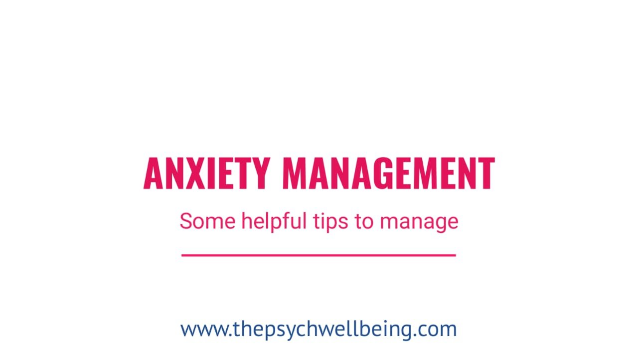 Anxiety management psychologist - mental health awareness
